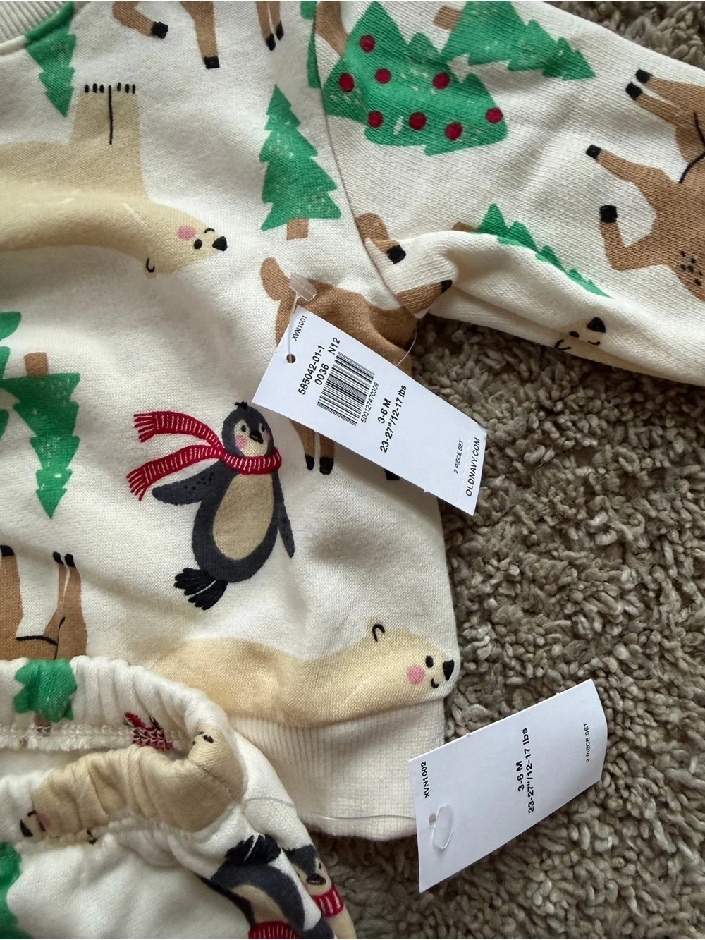 Old Navy baby holiday sweatsuit